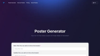 Poster Generator